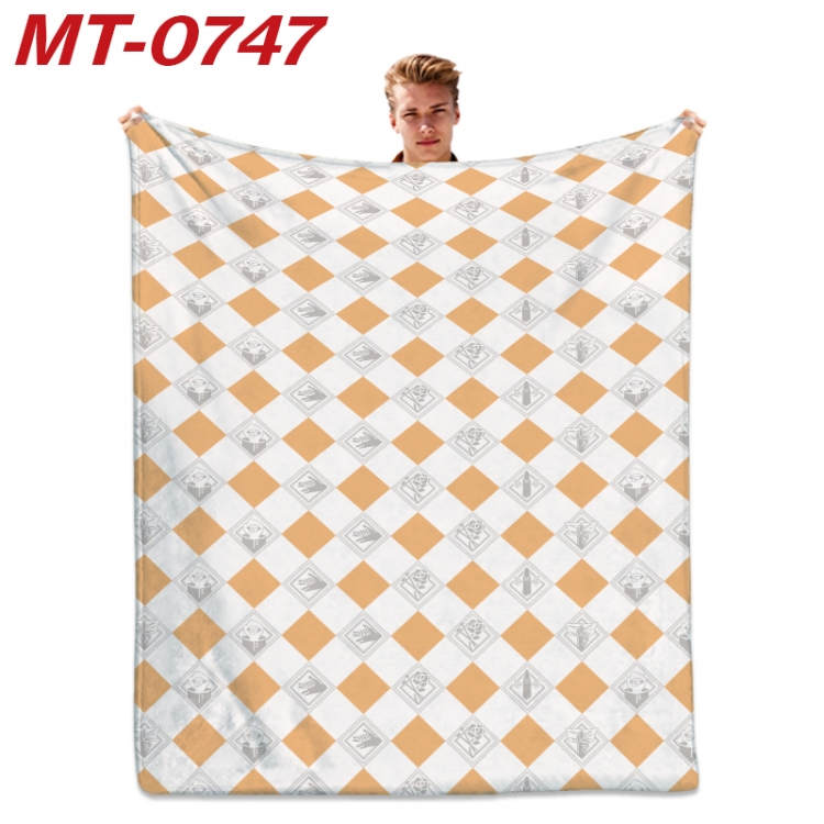 Jujutsu Kaisen Anime flannel blanket air conditioner quilt double-sided printing 100x135cm  MT-0747