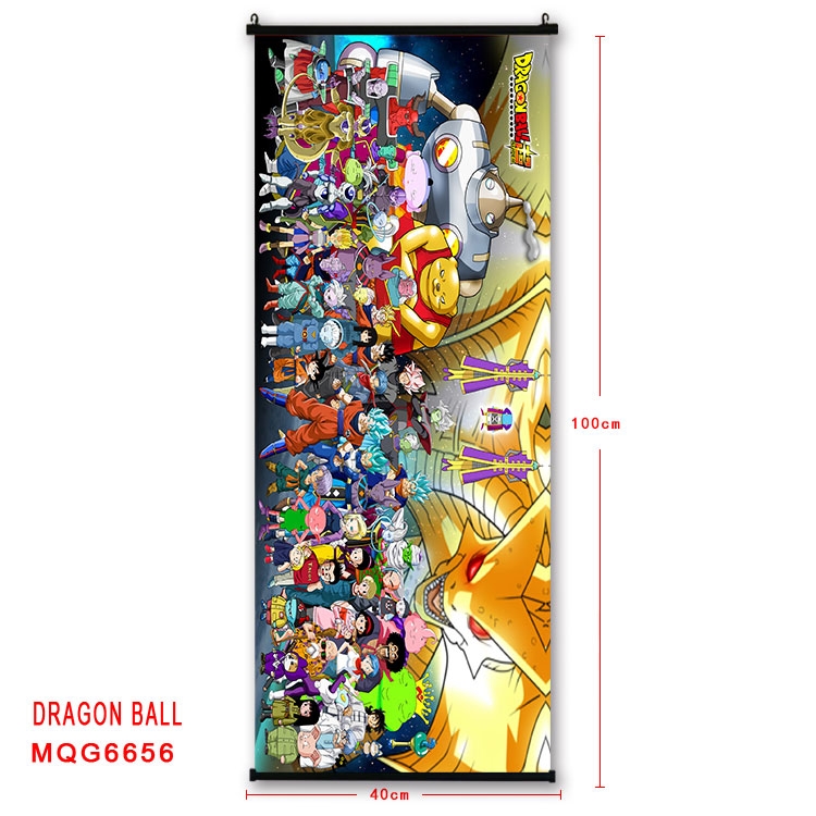 DRAGON BALL Anime black Plastic rod Cloth painting Wall Scroll 40X100CM   MQG-6657