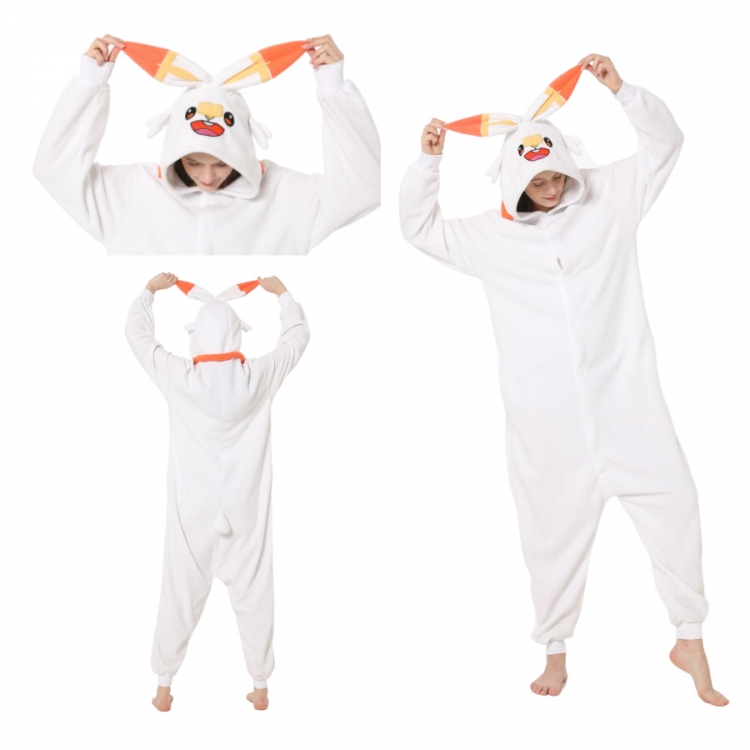 Pokemon COS performance suit one piece pajamas, fleece home suit  from  S to XL
