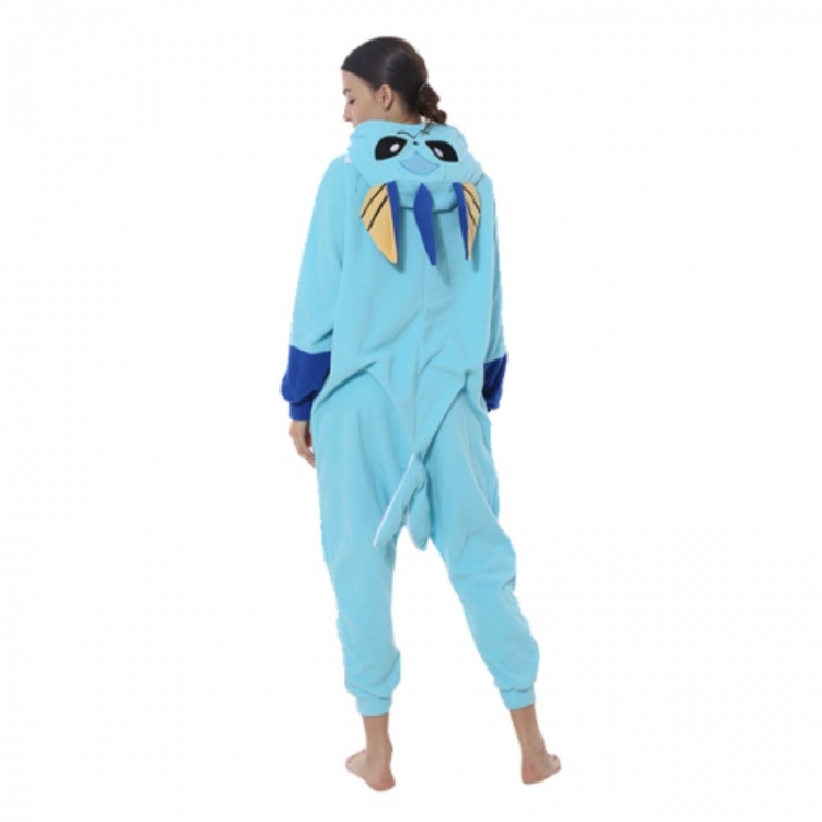 Pokemon COS performance suit one piece pajamas, fleece home suit  from  S to XL