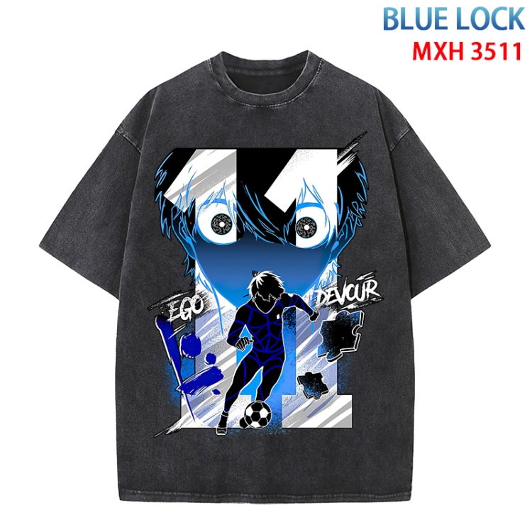 BLUE LOCK  Anime peripheral pure cotton washed and worn T-shirt from S to 4XL MXH-3511