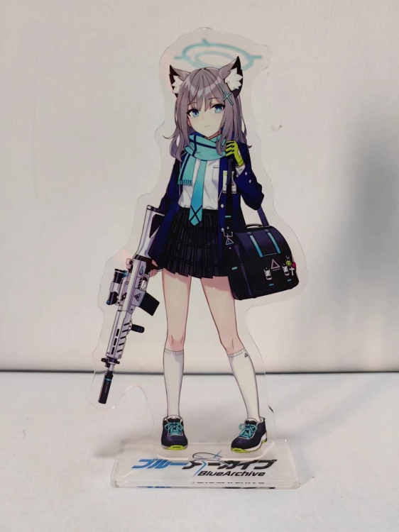 Blue Archive Anime Laser Acrylic Humanoid keychain Standing Plates