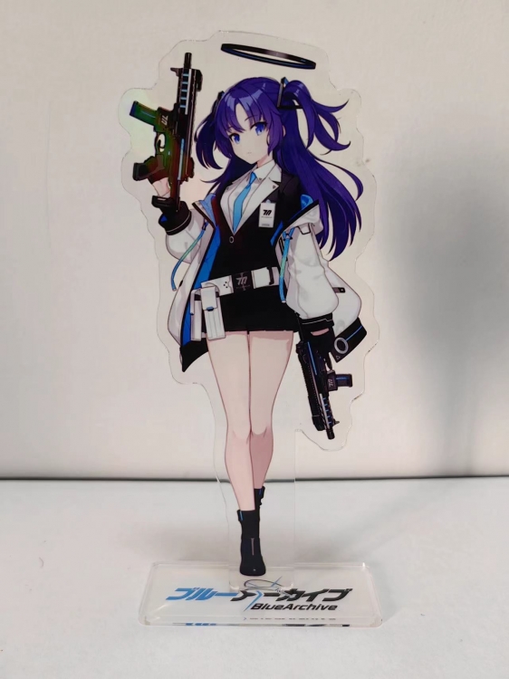 Blue Archive Anime Laser Acrylic Humanoid keychain Standing Plates