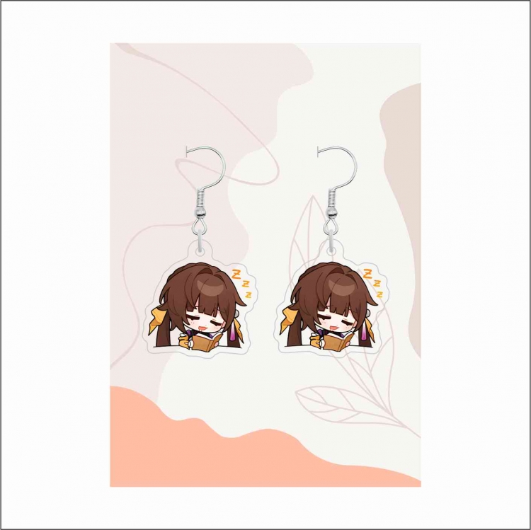 Honkai: Star Rail  Anime peripheral acrylic earrings accessories price for 5 pcs