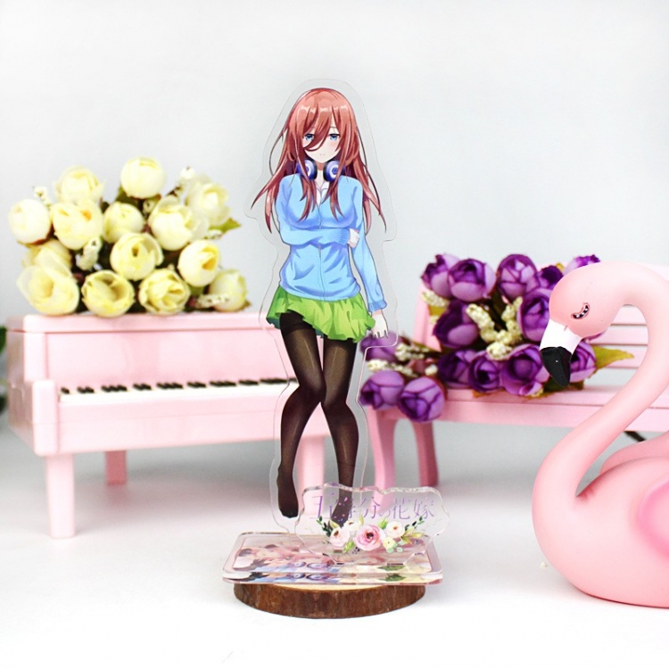 The Quintessential Quintuplets double plug Anime characters acrylic Standing Plates Keychain 16cm