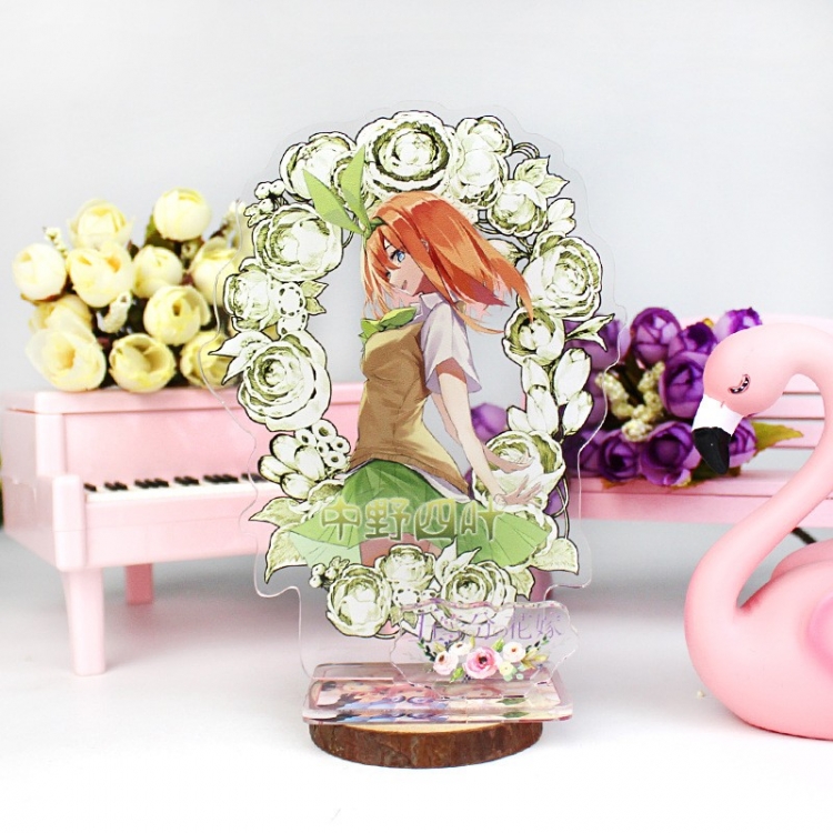 The Quintessential Quintuplets double plug Anime characters acrylic Standing Plates Keychain 16cm