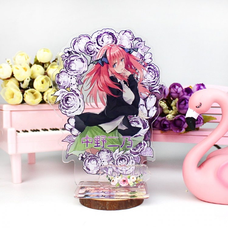 The Quintessential Quintuplets double plug Anime characters acrylic Standing Plates Keychain 16cm