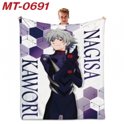 EVA  Anime flannel blanket air...