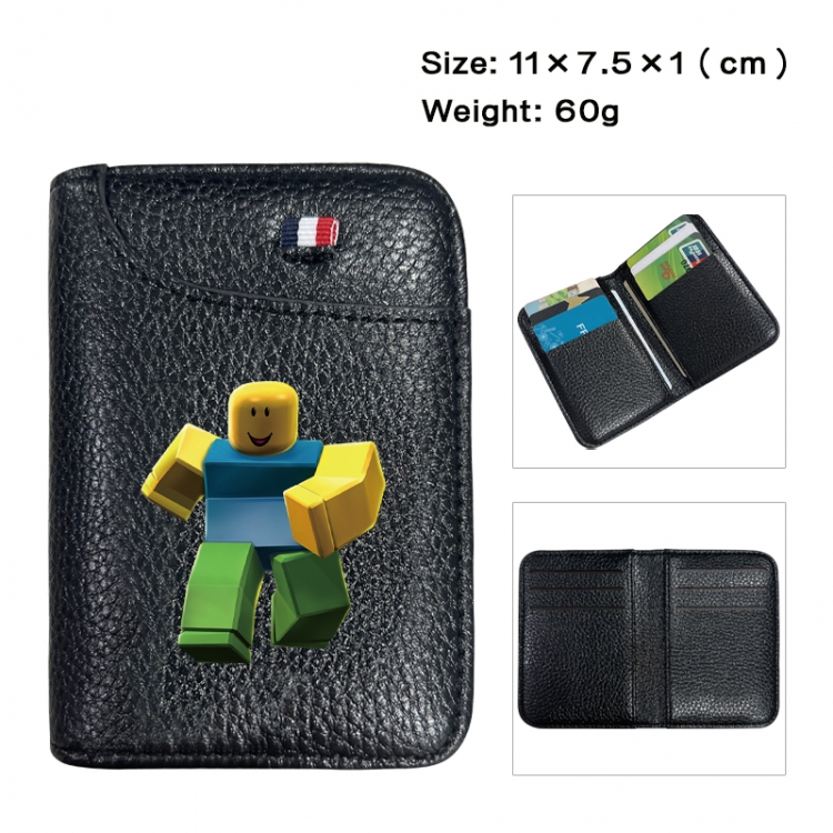 Roblox Anime PU Half Fold Wallet Card Bag 11X7.5X1cm 60G
