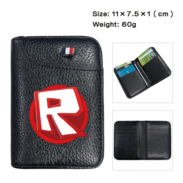 Roblox Anime PU Half Fold Wallet Card Bag 11X7.5X1cm 60G