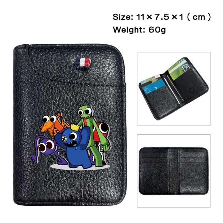 Rainbow Friend Anime PU Half Fold Wallet Card Bag 11X7.5X1cm 60G