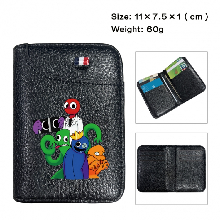 Rainbow Friend Anime PU Half Fold Wallet Card Bag 11X7.5X1cm 60G