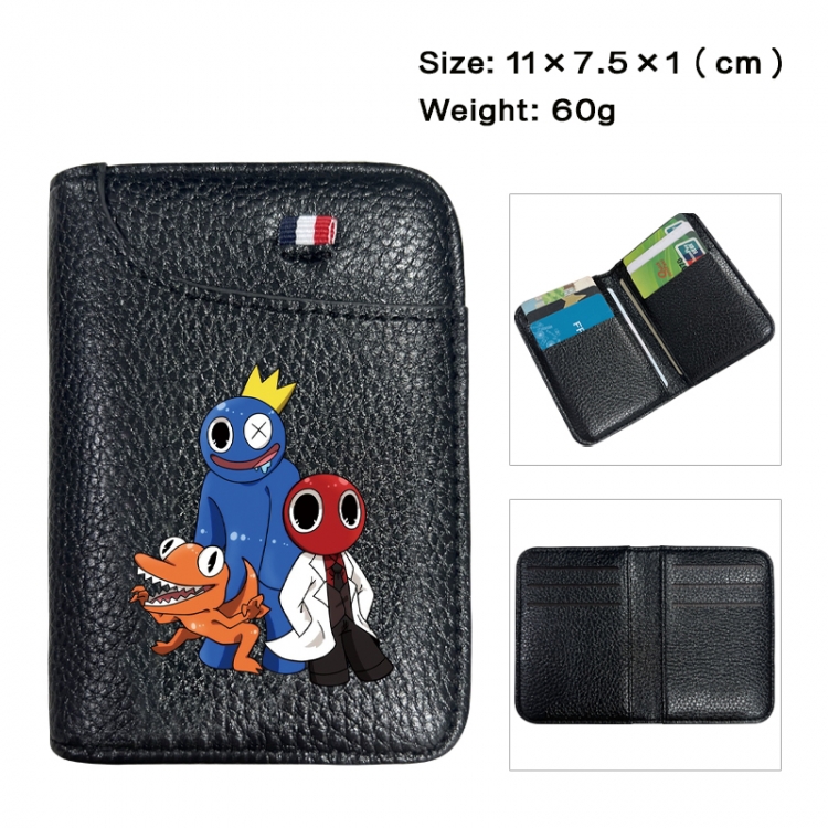 Rainbow Friend Anime PU Half Fold Wallet Card Bag 11X7.5X1cm 60G