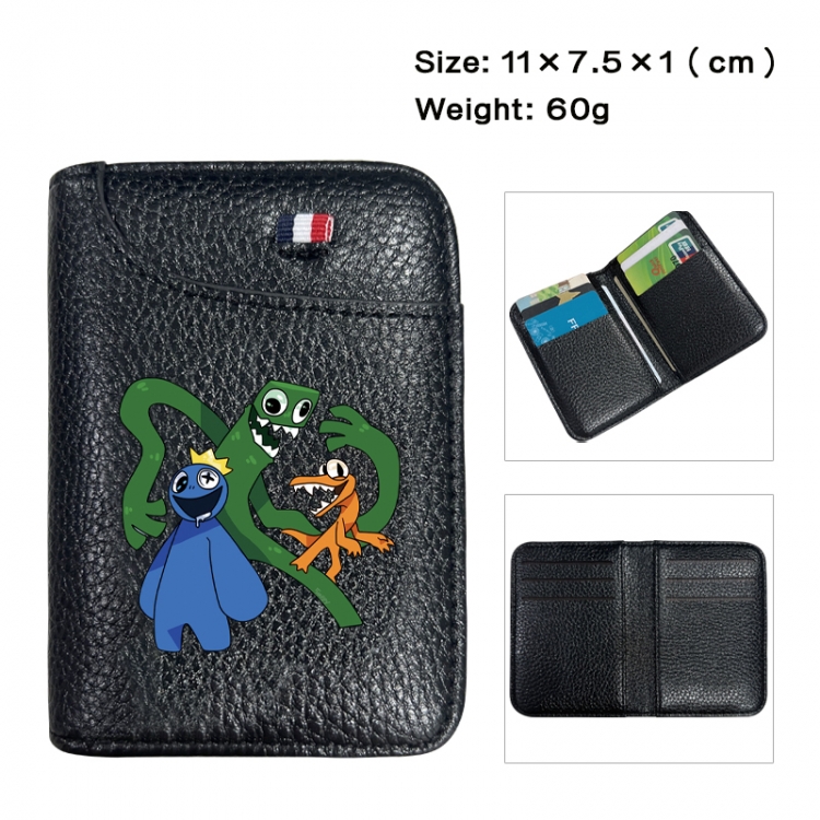 Rainbow Friend Anime PU Half Fold Wallet Card Bag 11X7.5X1cm 60G