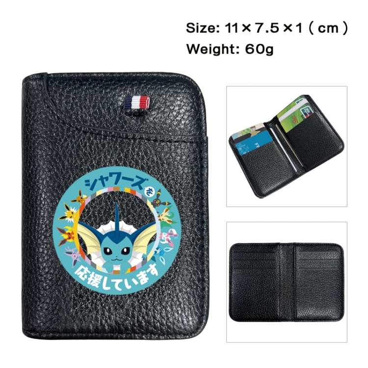 Pokemon Anime PU Half Fold Wallet Card Bag 11X7.5X1cm 60G
