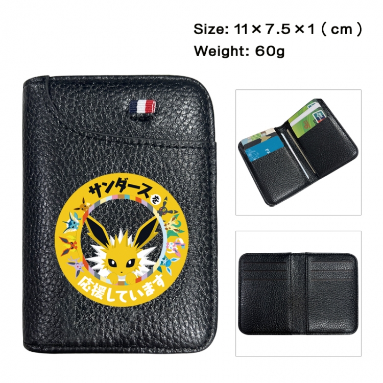 Pokemon Anime PU Half Fold Wallet Card Bag 11X7.5X1cm 60G
