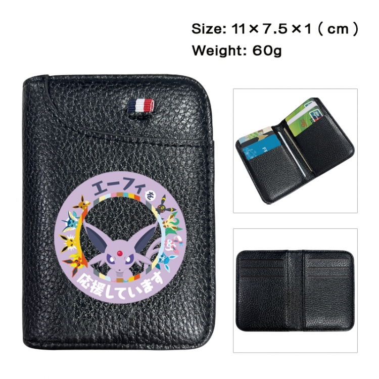 Pokemon Anime PU Half Fold Wallet Card Bag 11X7.5X1cm 60G