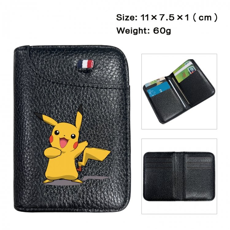 Pokemon Anime PU Half Fold Wallet Card Bag 11X7.5X1cm 60G