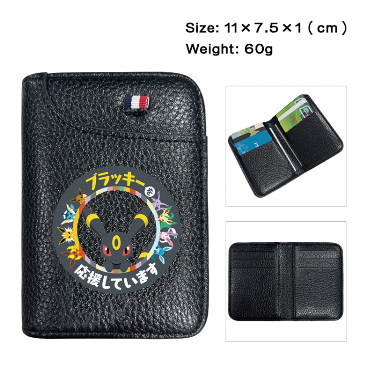 Pokemon Anime PU Half Fold Wallet Card Bag 11X7.5X1cm 60G