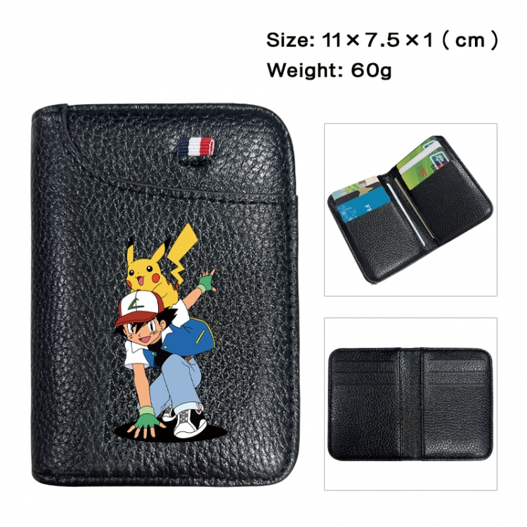 Pokemon Anime PU Half Fold Wallet Card Bag 11X7.5X1cm 60G