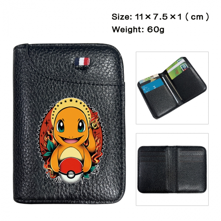 Pokemon Anime PU Half Fold Wallet Card Bag 11X7.5X1cm 60G