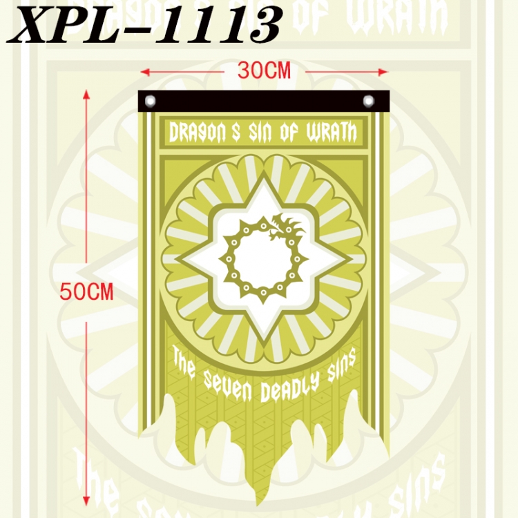 The Seven Deadly Sins Anime Alien Retro Flag Prop 30X50cm  XPL-1113