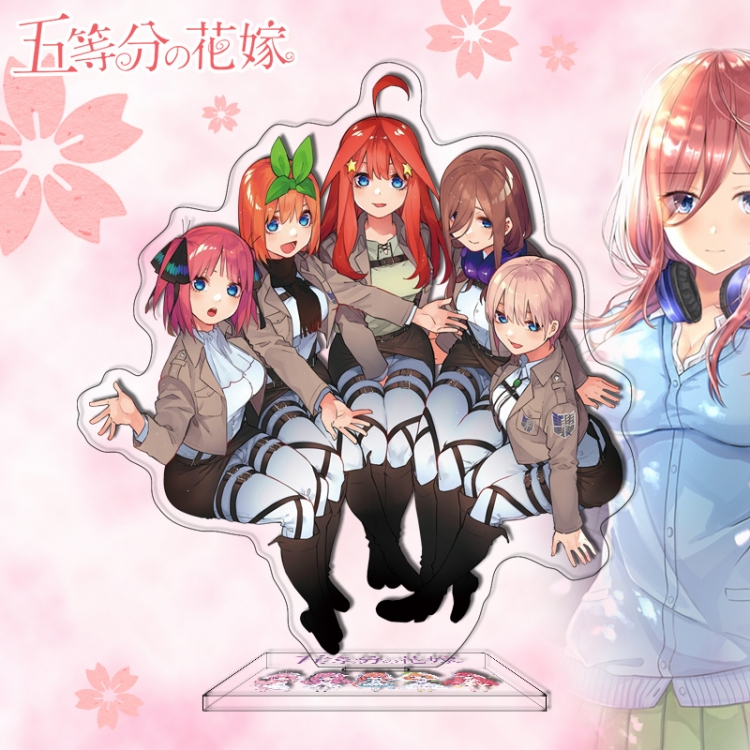 The Quintessential Quintuplets Anime characters acrylic Standing Plates Keychain 16cm