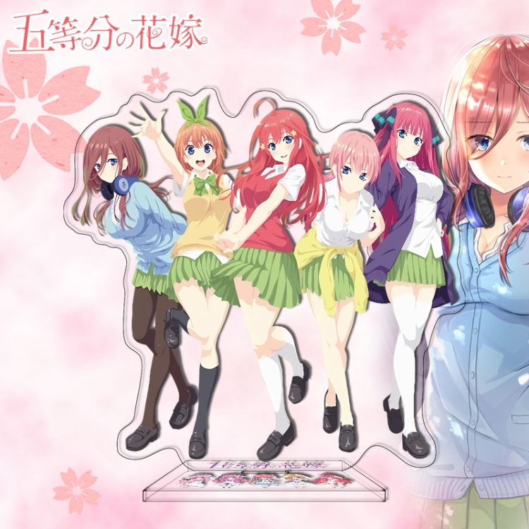 The Quintessential Quintuplets Anime characters acrylic Standing Plates Keychain 16cm