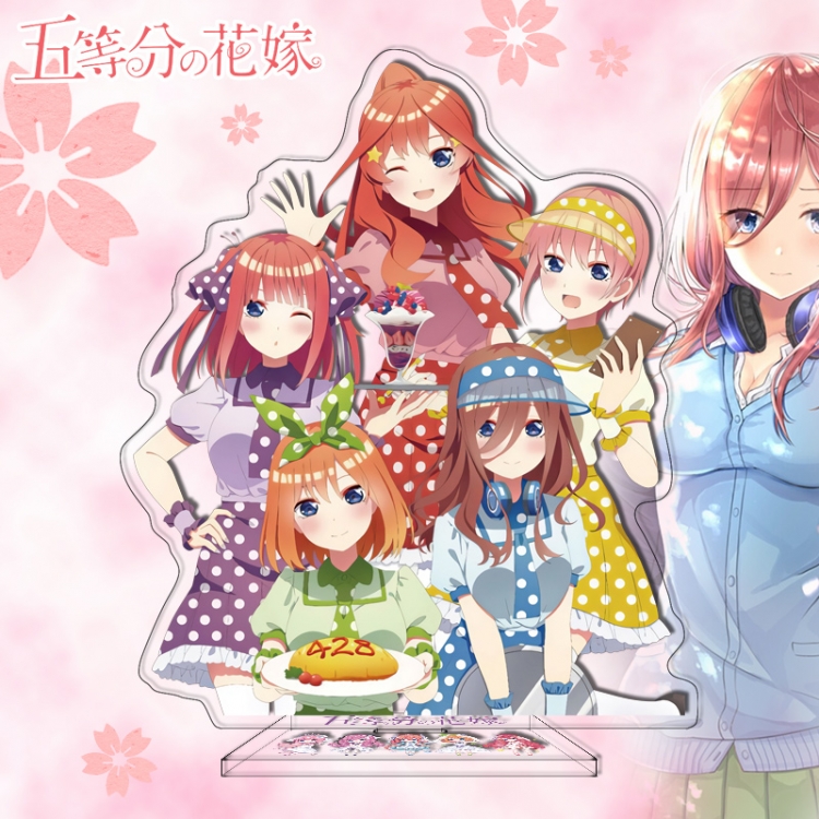 The Quintessential Quintuplets Anime characters acrylic Standing Plates Keychain 16cm