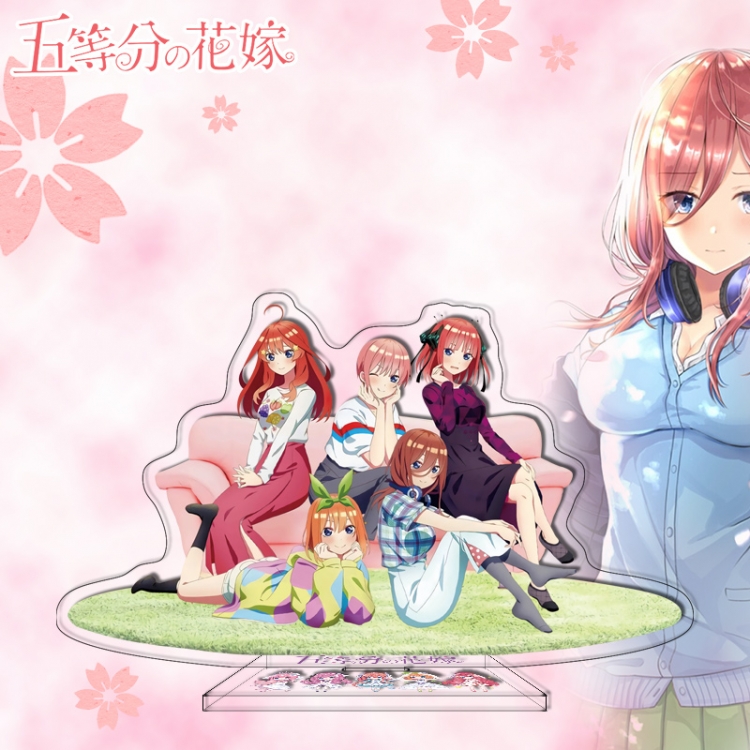 The Quintessential Quintuplets Anime characters acrylic Standing Plates Keychain 16cm