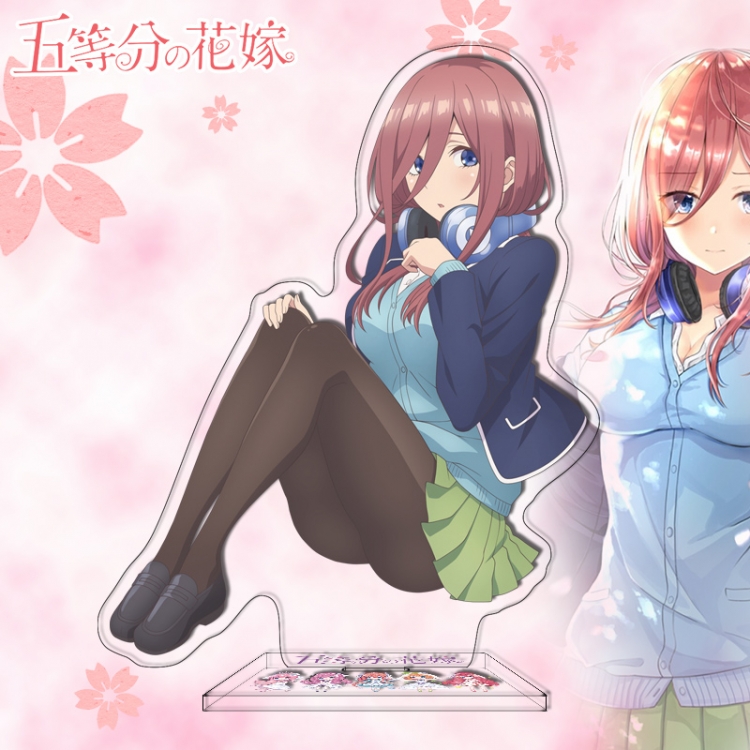 The Quintessential Quintuplets Anime characters acrylic Standing Plates Keychain 16cm