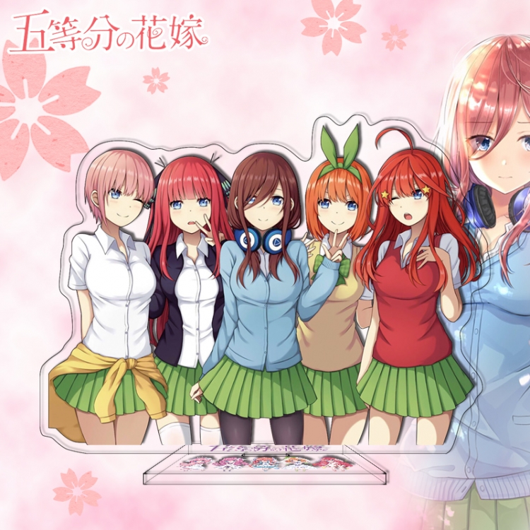 The Quintessential Quintuplets Anime characters acrylic Standing Plates Keychain 16cm