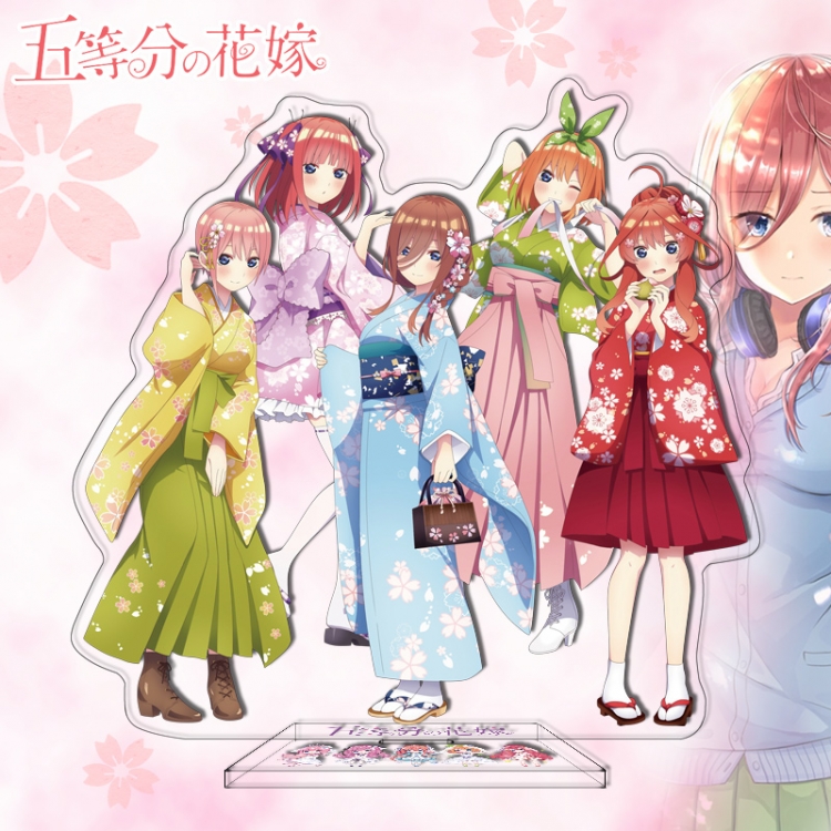 The Quintessential Quintuplets Anime characters acrylic Standing Plates Keychain 16cm
