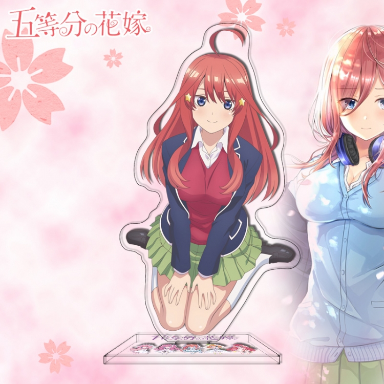 The Quintessential Quintuplets Anime characters acrylic Standing Plates Keychain 16cm