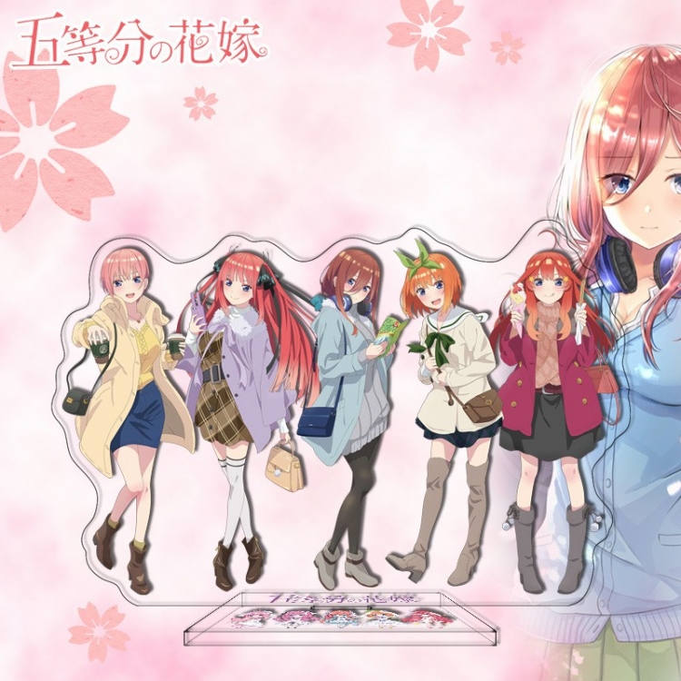 The Quintessential Quintuplets Anime characters acrylic Standing Plates Keychain 16cm
