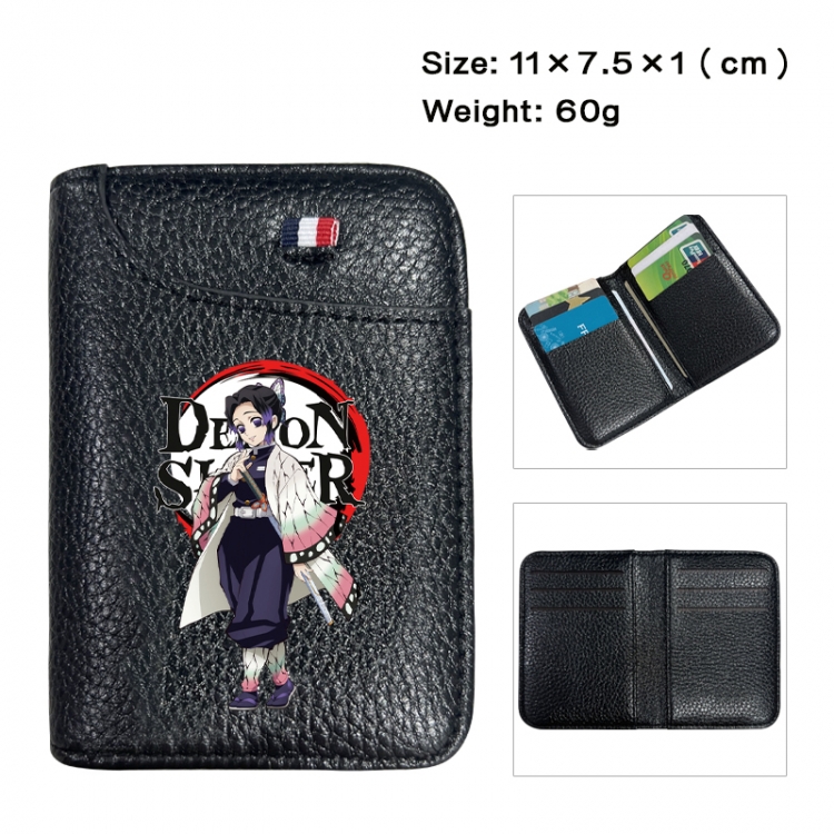 Demon Slayer Kimets Anime PU Half Fold Wallet Card Bag 11X7.5X1cm 60G