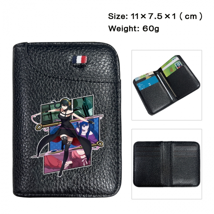 SPY×FAMILY Anime PU Half Fold Wallet Card Bag 11X7.5X1cm 60G