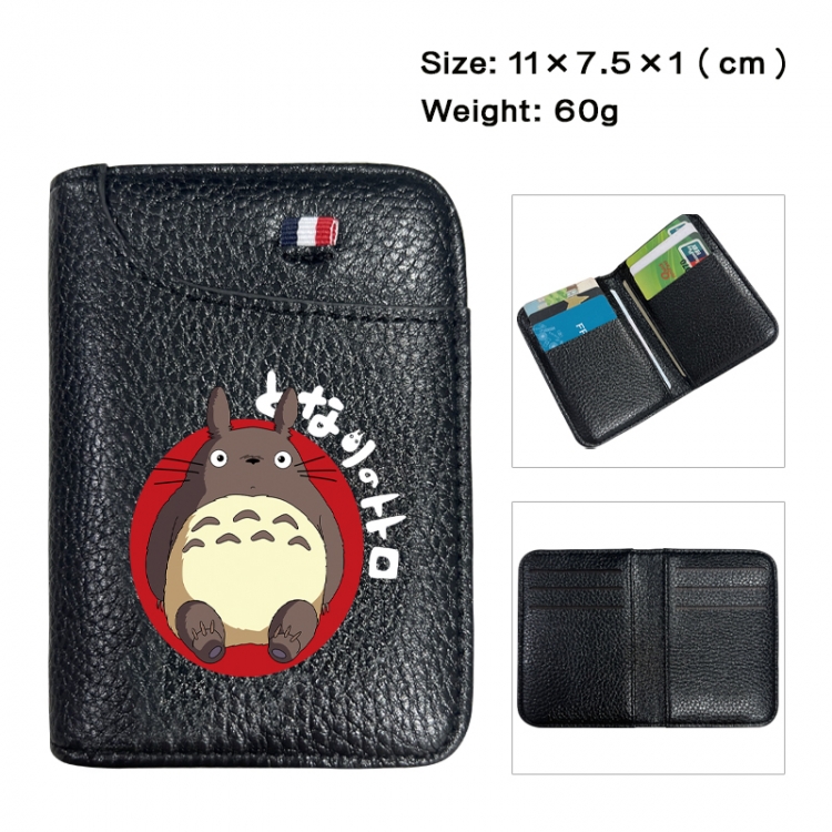 TOTORO Anime PU Half Fold Wallet Card Bag 11X7.5X1cm 60G