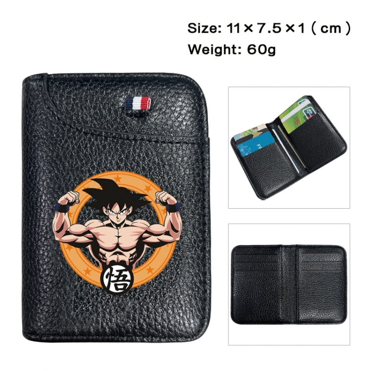 DRAGON BALL Anime PU Half Fold Wallet Card Bag 11X7.5X1cm 60G