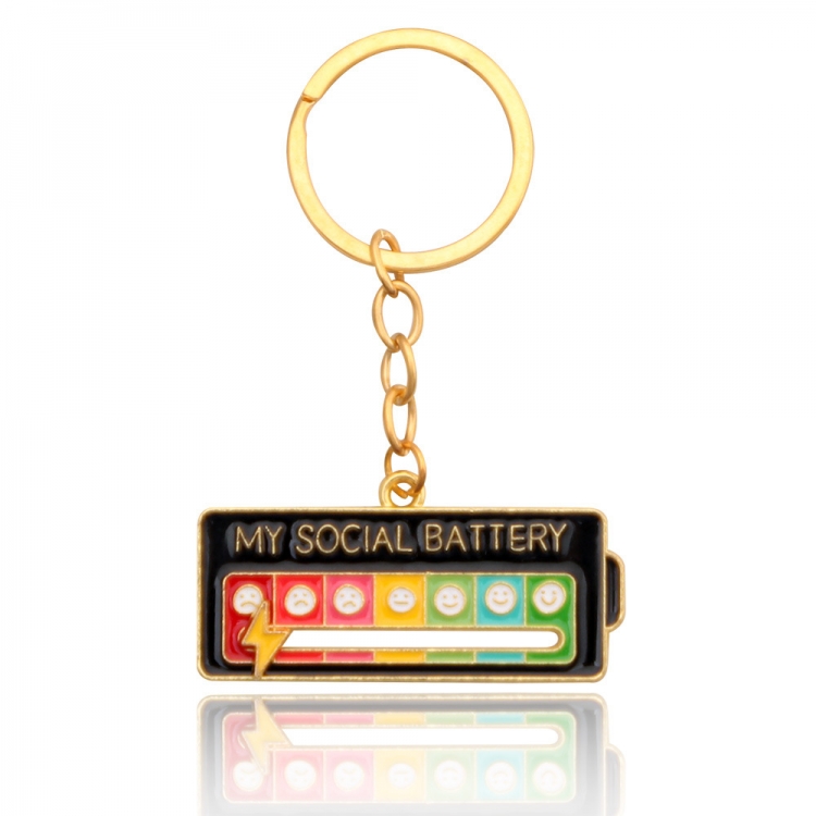 My Emotion Manager Key chain metal pendant OPP packaging price for 5 pcs