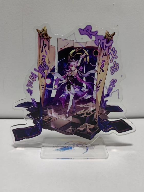 Honkai: Star Rail Anime Laser Acrylic Humanoid keychain Standing Plates
