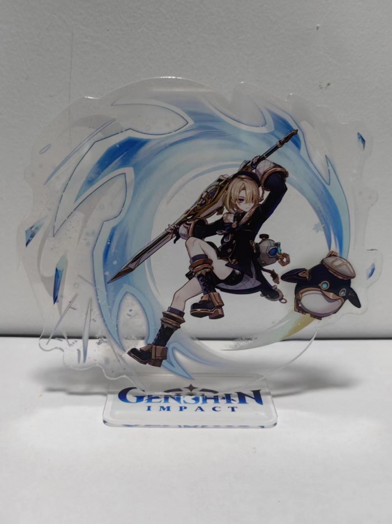 Genshin Impact Anime Laser Acrylic Humanoid keychain Standing Plates