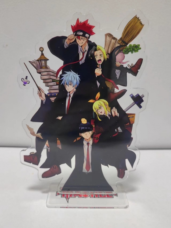 Mashle: Magic and Muscles  Anime Laser Acrylic Humanoid  keychain big Standing Plates 15.8cm