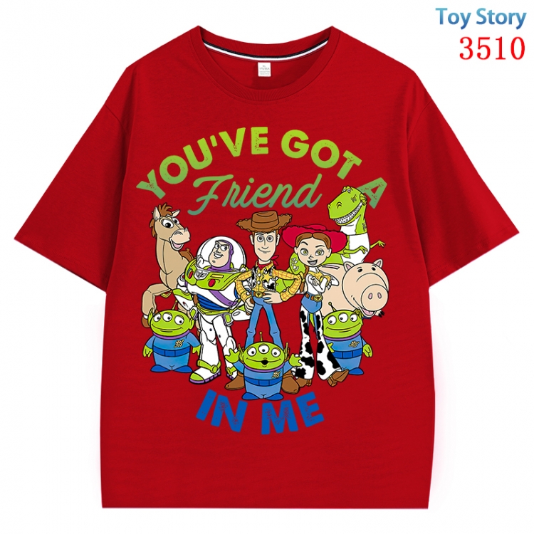 Toy Story Anime Cotton Short Sleeve T-shirt from S to 4XL CMY-3510-3