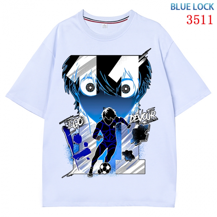 BLUE LOCK Anime Cotton Short Sleeve T-shirt from S to 4XL CMY-3511-1
