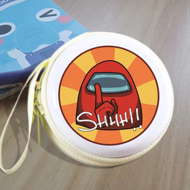 Among us Animation peripheral Tinning zipper zero wallet key bag