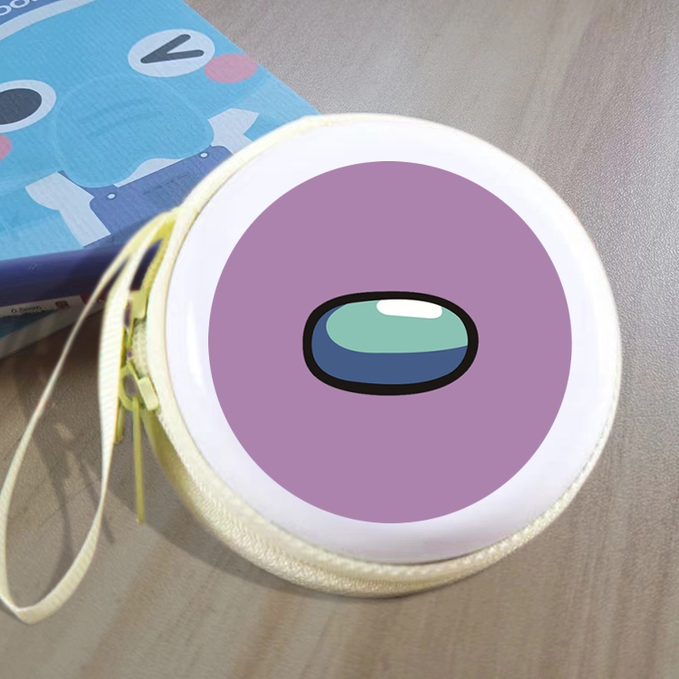 Among us Animation peripheral Tinning zipper zero wallet key bag