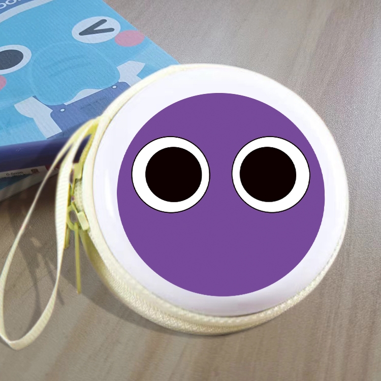 Rainbow Friend Animation peripheral Tinning zipper zero wallet key bag