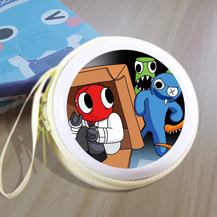 Rainbow Friend Animation peripheral Tinning zipper zero wallet key bag