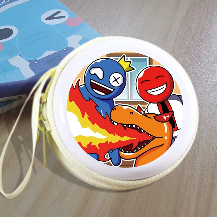 Rainbow Friend Animation peripheral Tinning zipper zero wallet key bag